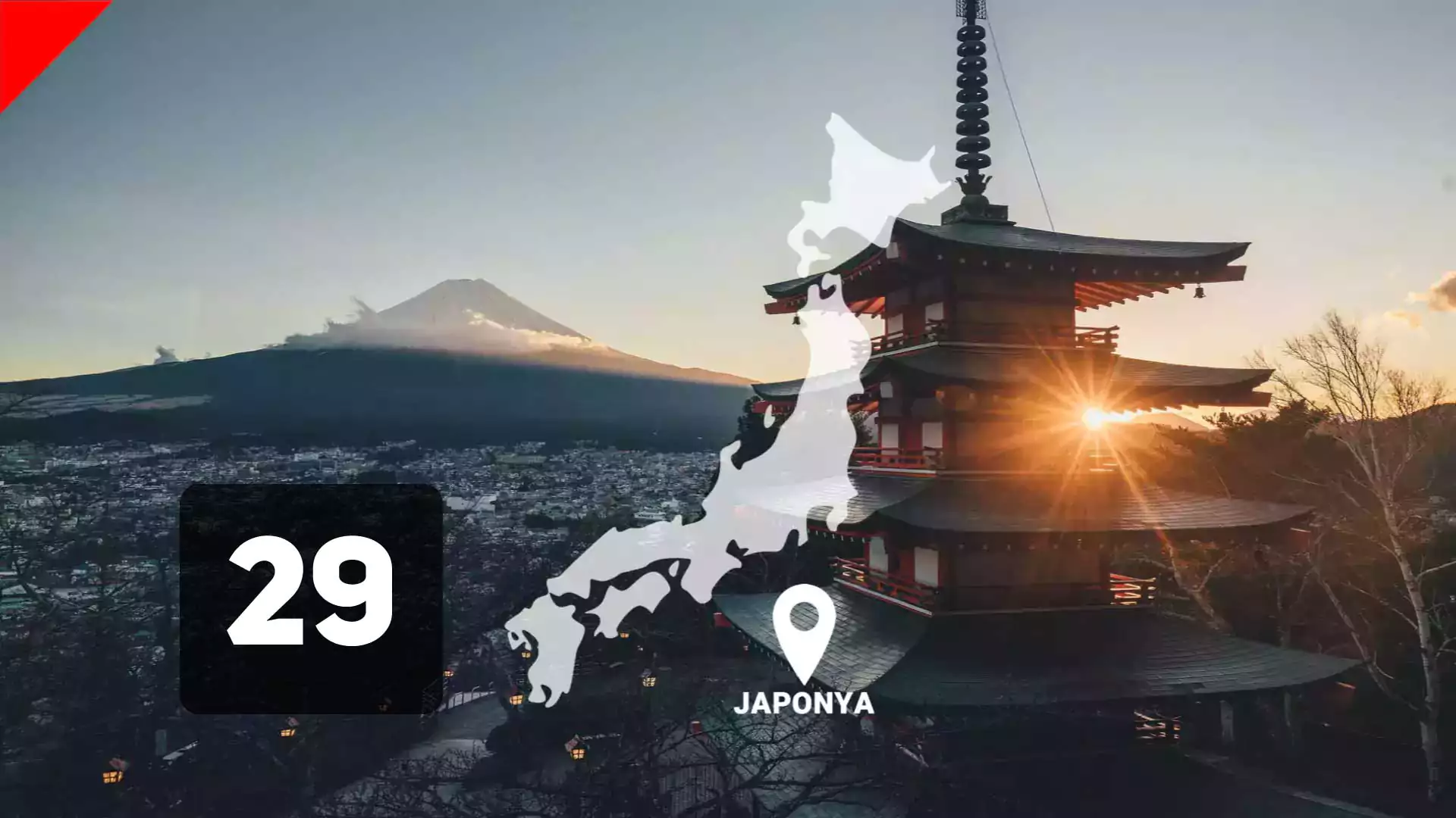 Japon Alfabesi JLPT N5 Kanjileri 3: 西, 南, 左, 右, 日, 月, 花, 魚, 空, 山