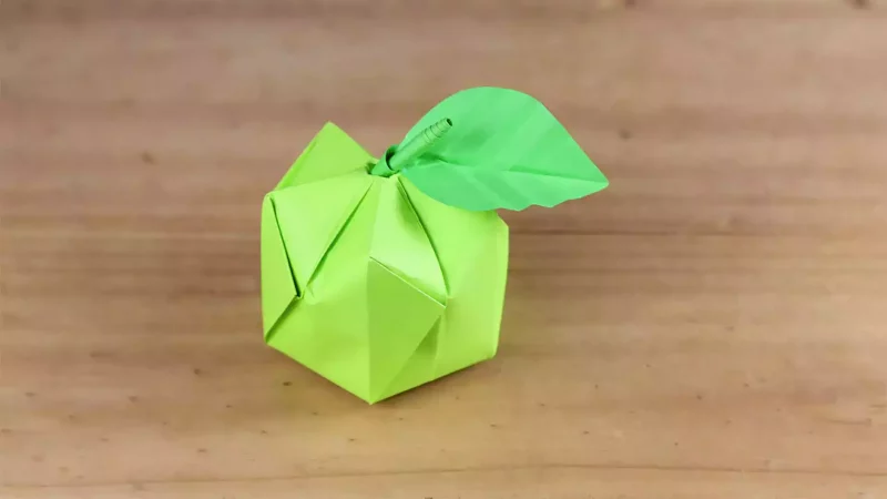 Origami ile elma yapımı