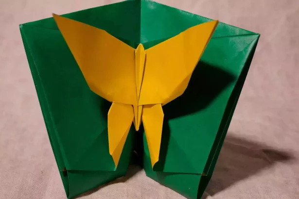 Origami ile kanat çırpan kart yapımı