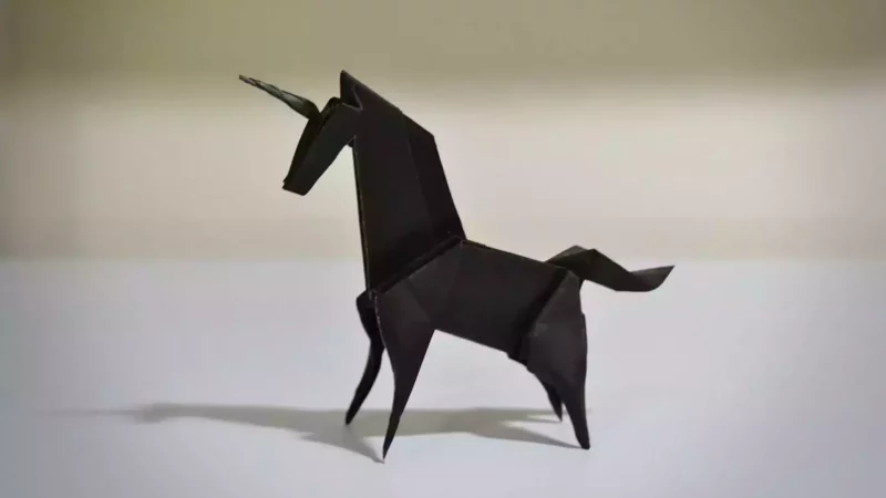 Origami ile unicorn yapımı