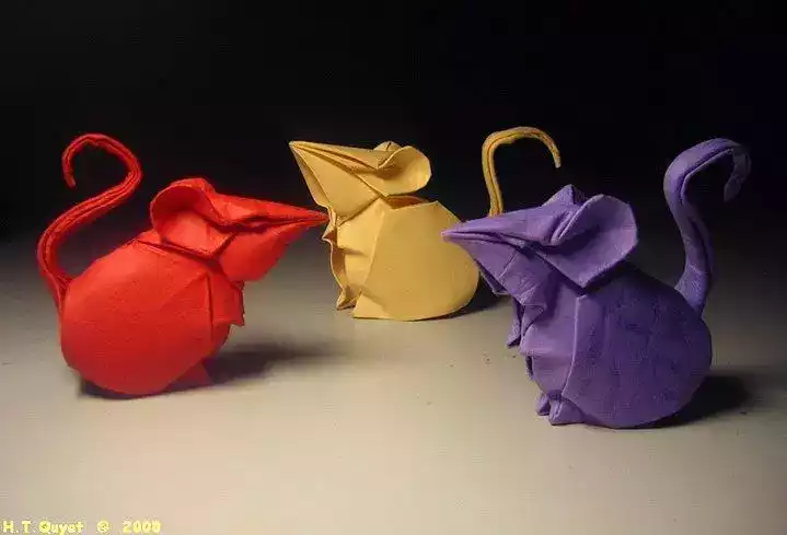 Origami ıslak katlama tekniği 9