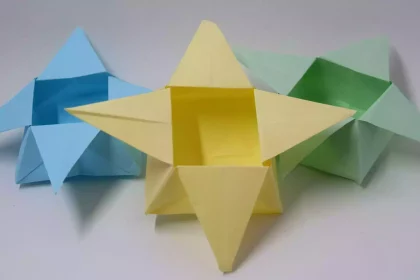 Origami ile yıldız kutu yapımı