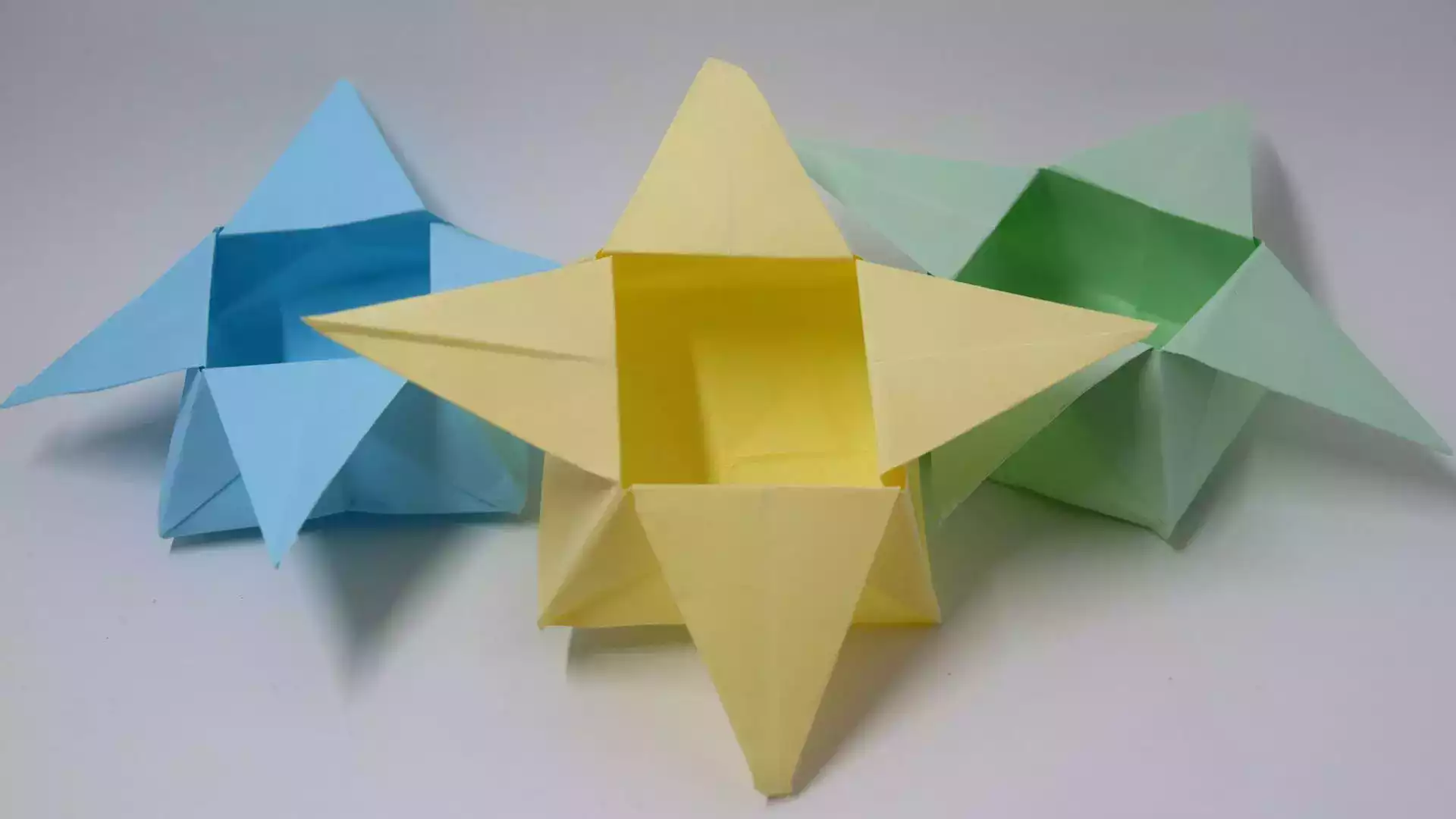 Origami ile yıldız kutu yapımı